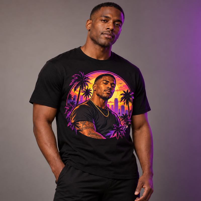Custom Photo T-Shirt — Game-Inspired Artwork