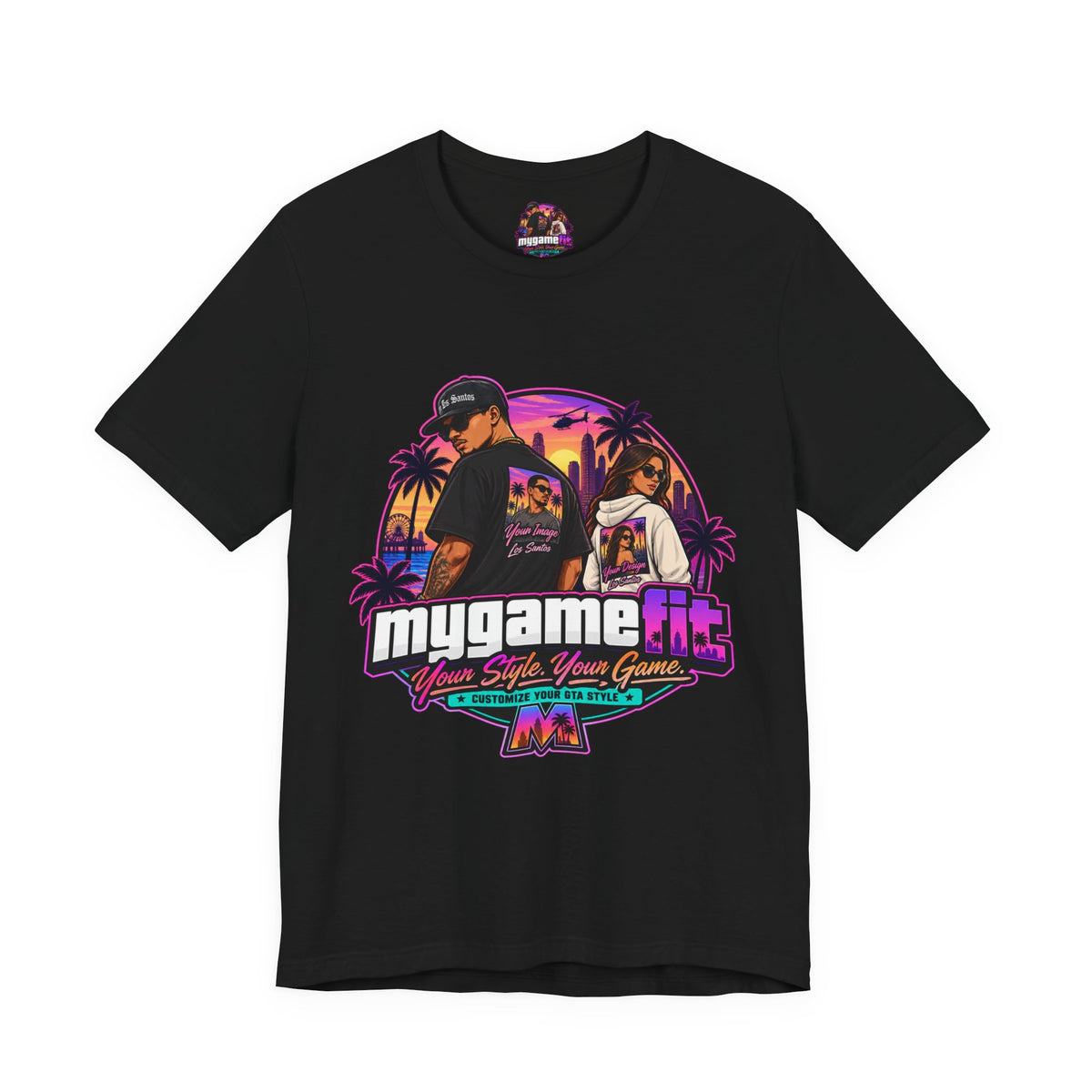Personalized Logo T-Shirt — Retro Arcade Graphic Tee