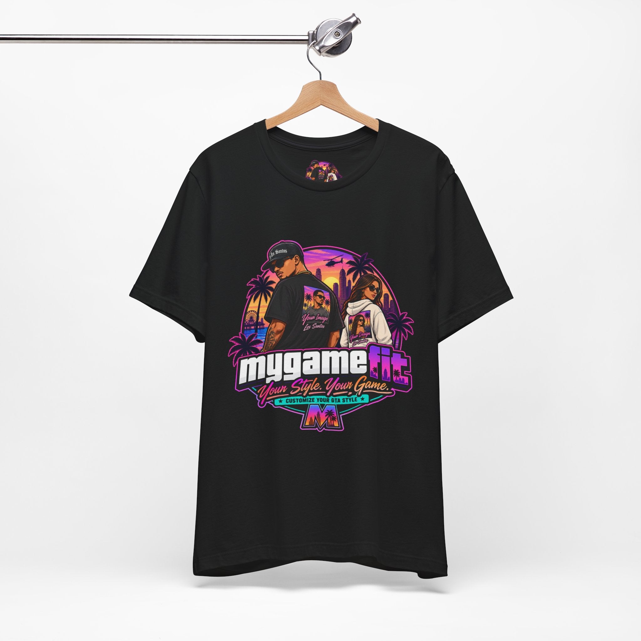 Personalized Logo T-Shirt — Retro Arcade Graphic Tee