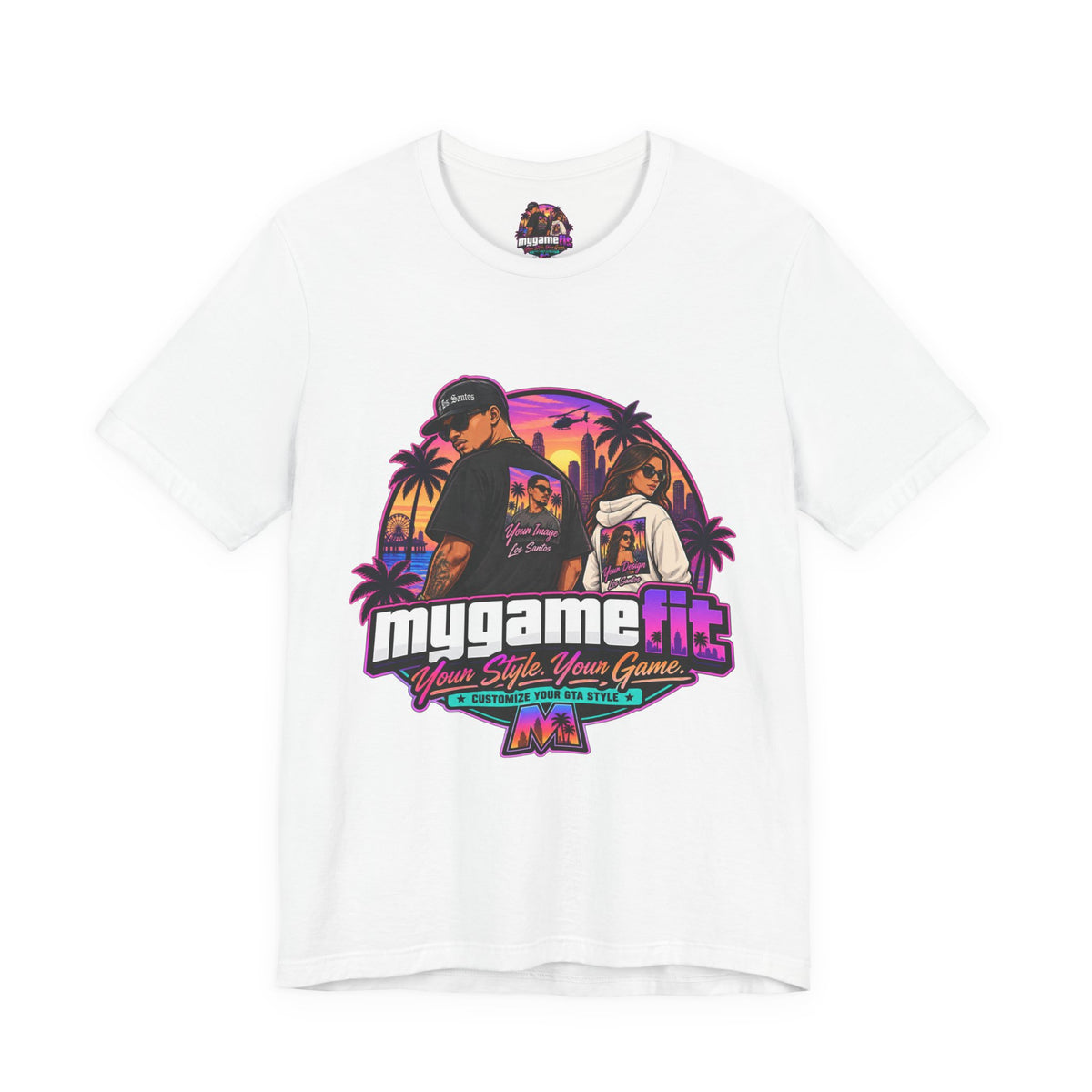 Personalized Logo T-Shirt — Retro Arcade Graphic Tee