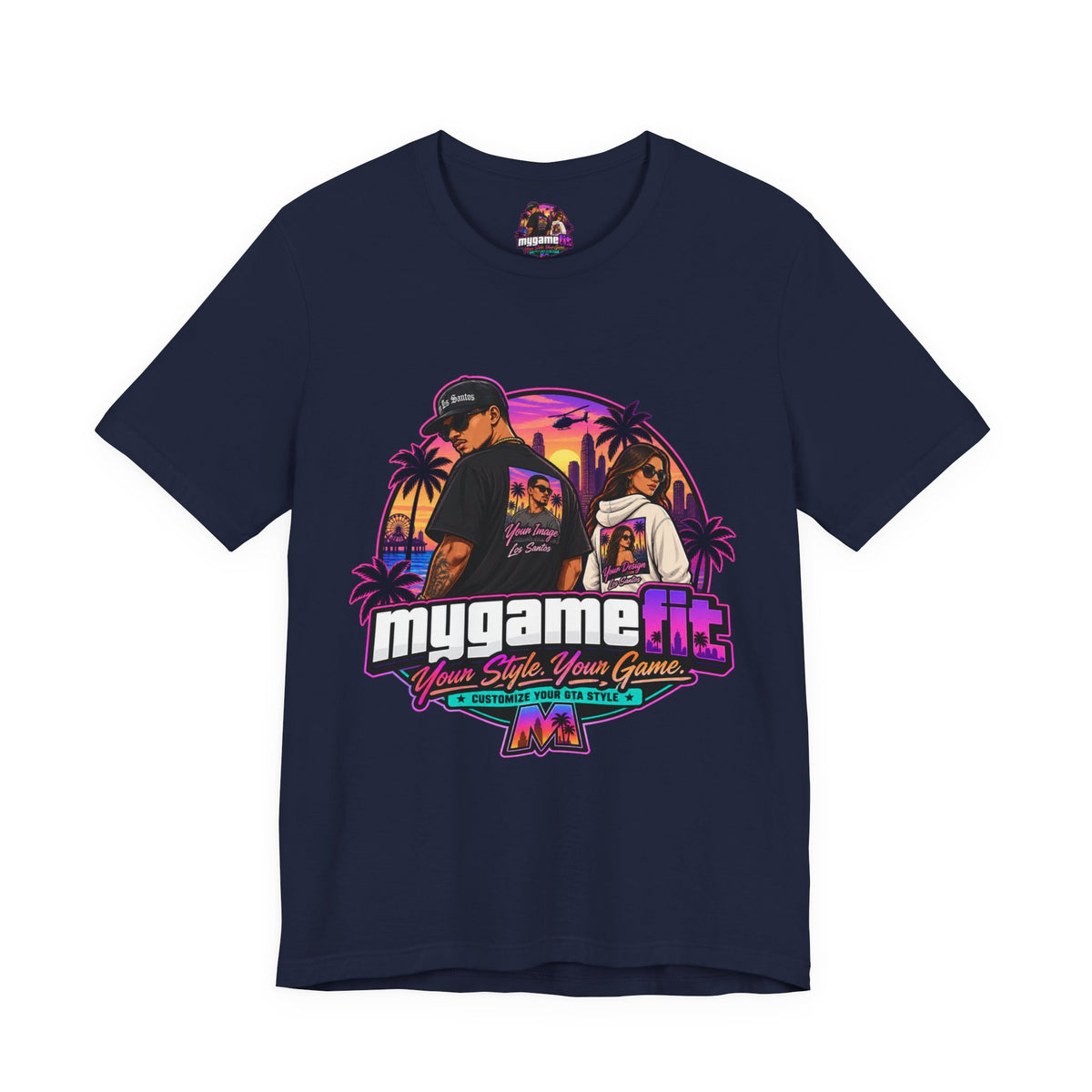 Personalized Logo T-Shirt — Retro Arcade Graphic Tee