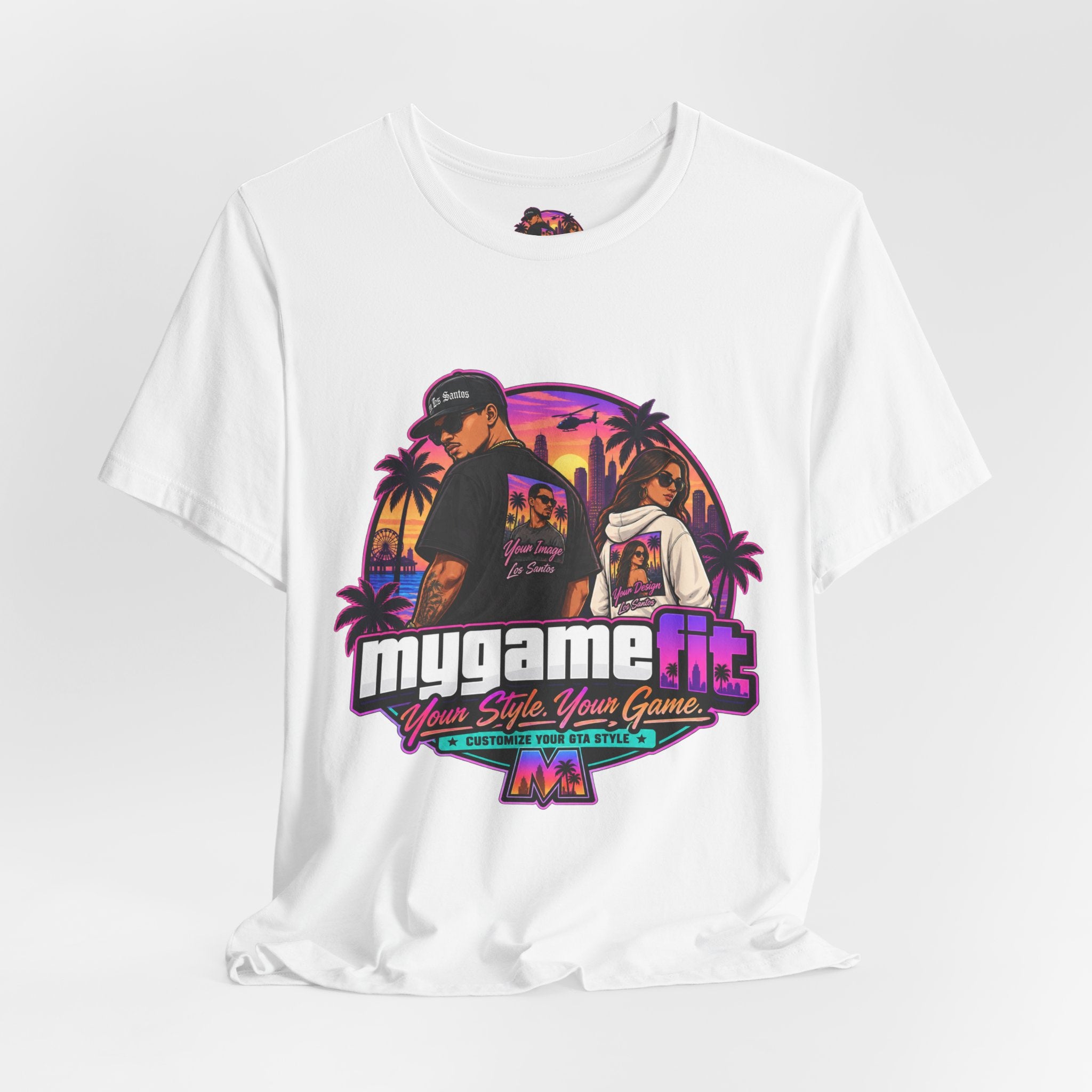 Personalized Logo T-Shirt — Retro Arcade Graphic Tee