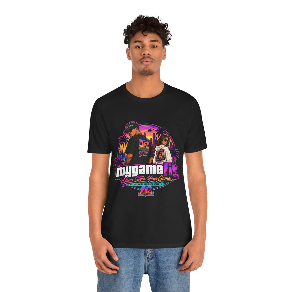 Personalized Logo T-Shirt — Retro Arcade Graphic Tee