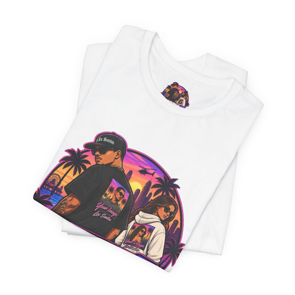 Personalized Logo T-Shirt — Retro Arcade Graphic Tee