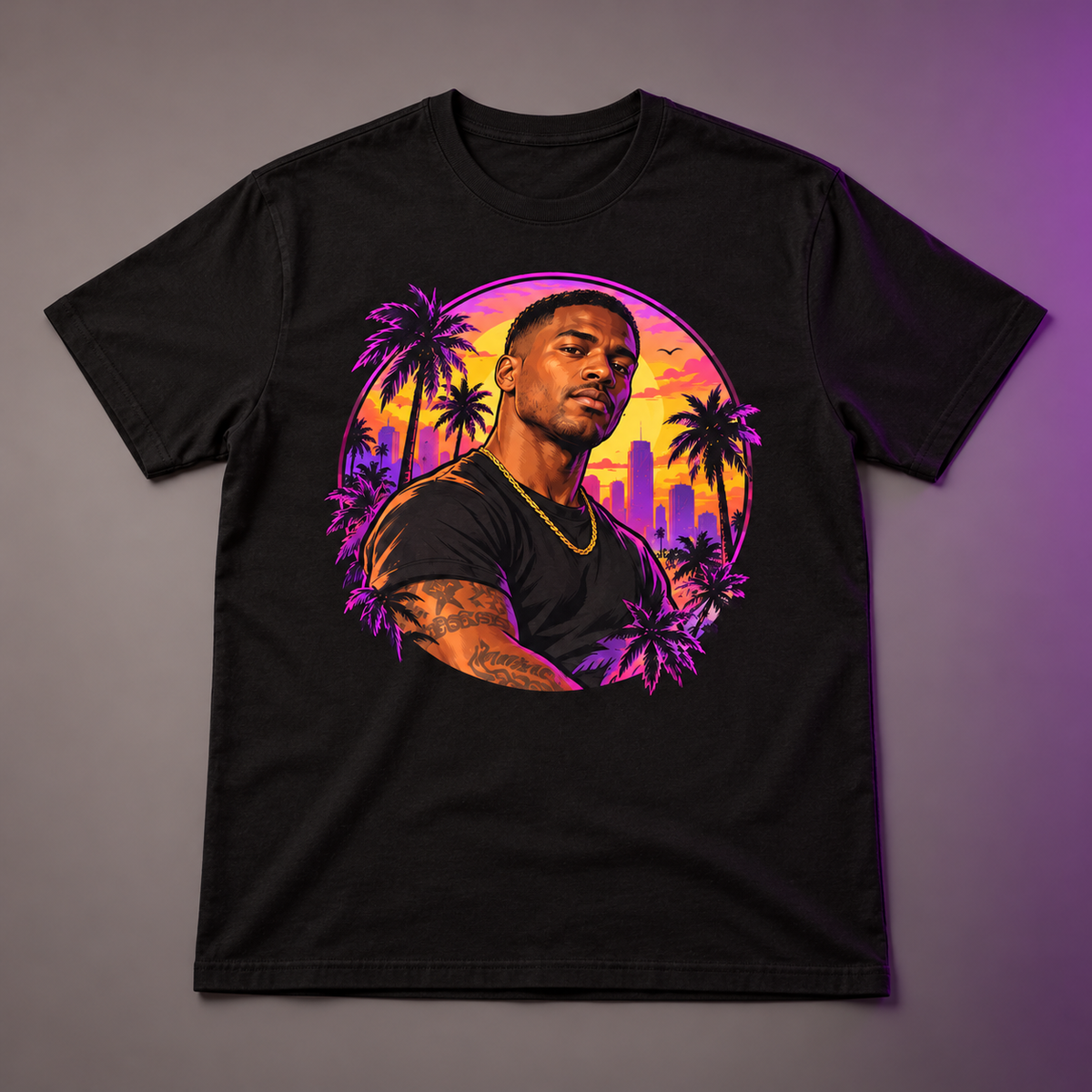Custom Photo T-Shirt — Game-Inspired Artwork