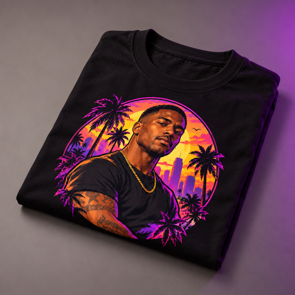 Custom Photo T-Shirt — Game-Inspired Artwork