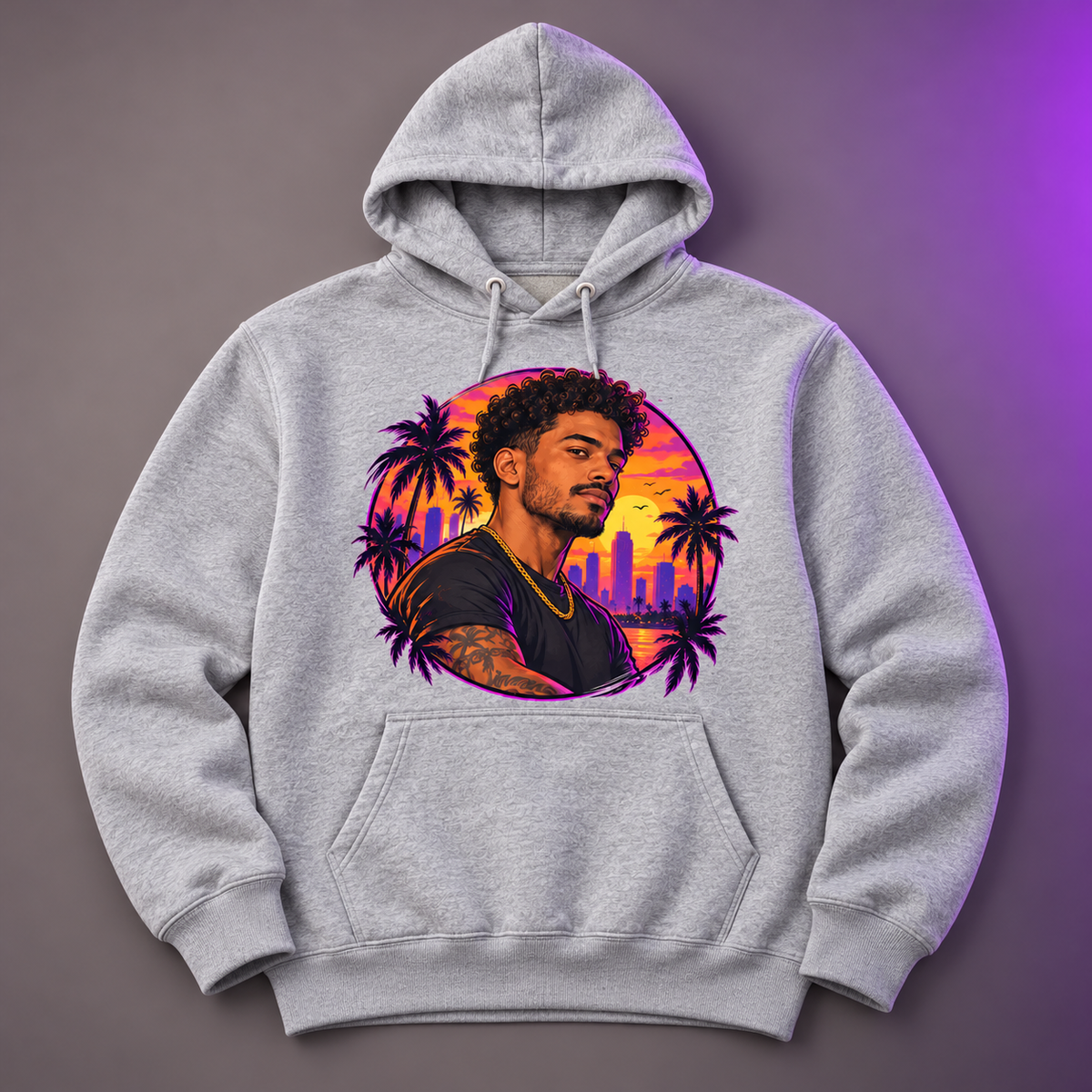 Custom Photo Hoodie — Game-Inspired Artwork