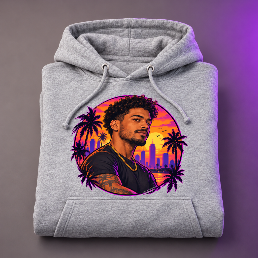 Custom Photo Hoodie — Game-Inspired Artwork