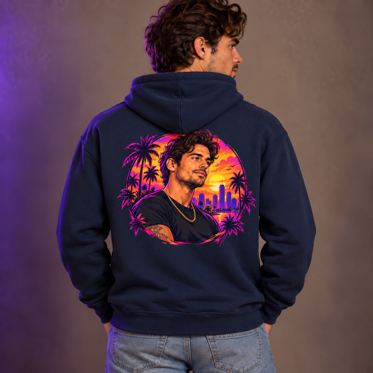 Custom Photo Hoodie — Game-Inspired Artwork