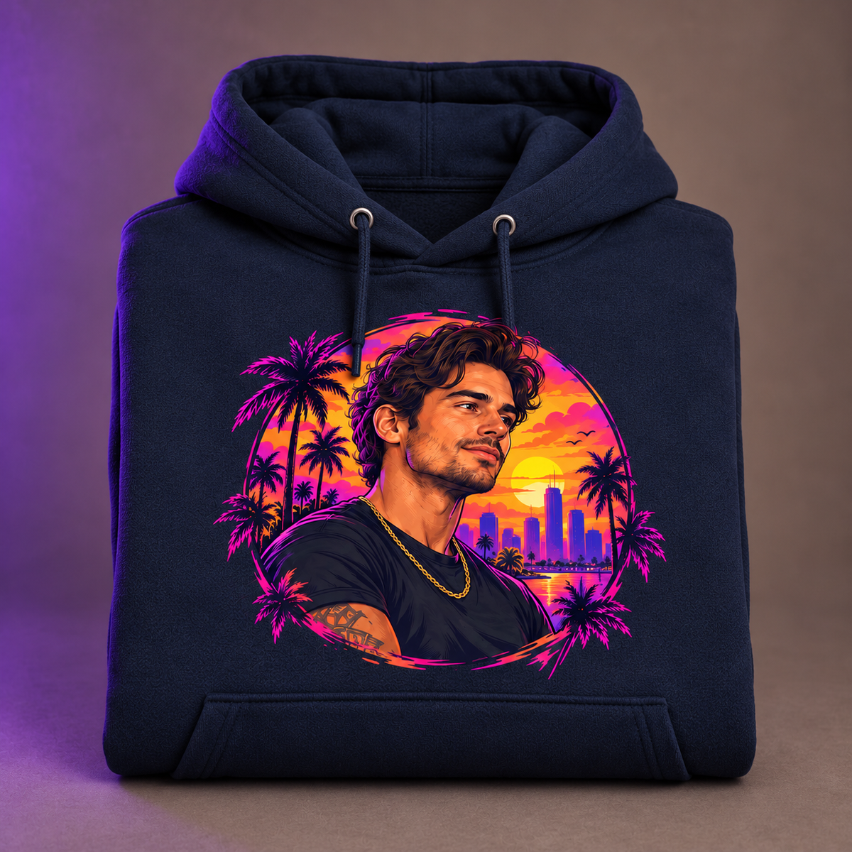 Custom Photo Hoodie — Game-Inspired Artwork